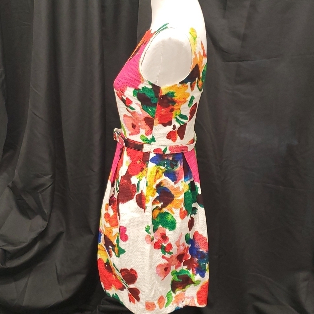 Eliza J Textured Midi Dress SZ 6 - Picture 3 of 8
